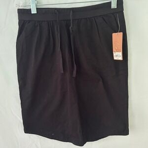 Sonoma Life‎ + Style Womens Skirt XS Black Tie Drawstring Elastic Waist Casual